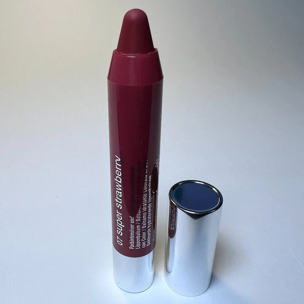 Clinique Chubby Stick Moisturizing Lip Color Balm 07 Super Strawberry Full Size